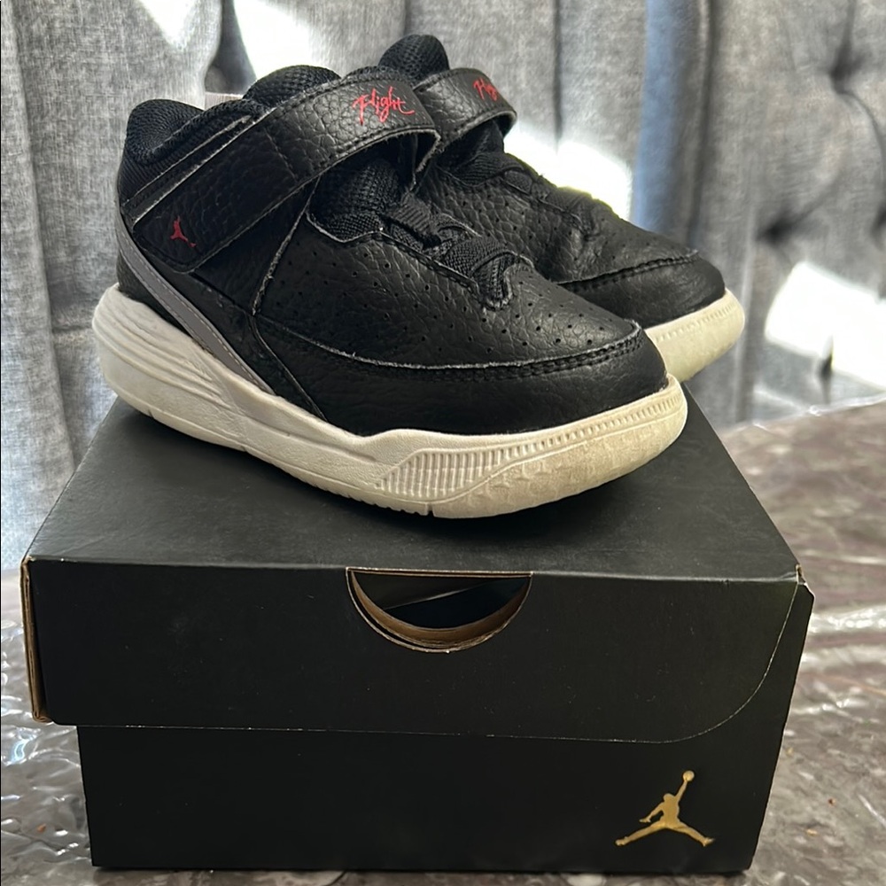 Jordan Black and White Athletic Sneakers